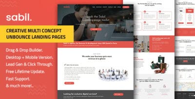 Sabil - Multi-Purpose Template with Unbounce Page Builder