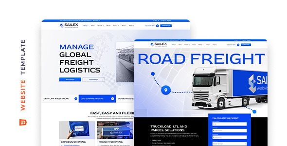 Sailex - Worldwide Logistics Company Responsive HTML Template Sailex - Worldwide Logistics Company Responsive HTML Template