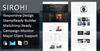 SIROHI - Multipurpose Responsive Email Template + Stampready Builder