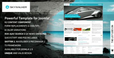 Skywalker - Powerful Template for Joomla!
