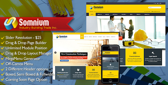 Somnium - Building Business Joomla Template Somnium - Building Business Joomla Template
