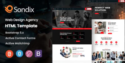 Sondix - Web Design Agency HTML Template