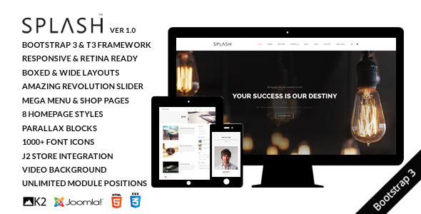 Splash - Multipurpose Joomla Template Splash - Multipurpose Joomla Template