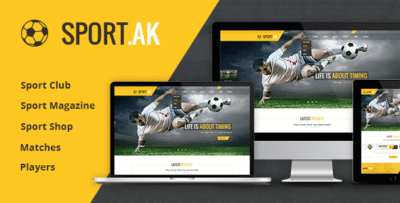 Sport.AK - Soccer Club and Sport Joomla Template