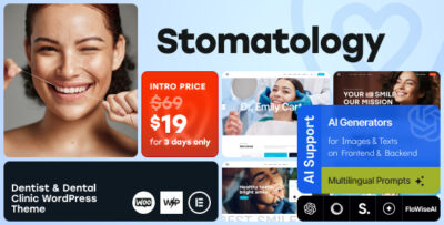 Stomatology - Dentist & Dental Clinic WordPress Theme