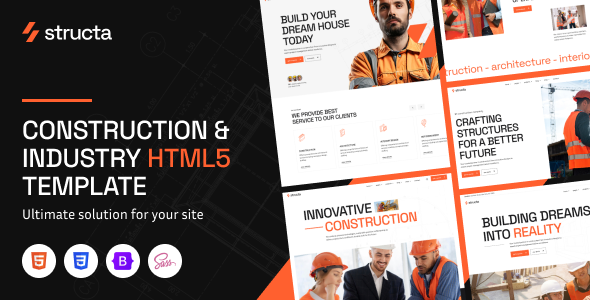 Structa - Construction & Industry HTML5 Template Structa - Construction & Industry HTML5 Template