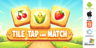 Tile Tap and Match Game - Puzzle Game - HTML5, Android, iOS & Windows | Construct 3