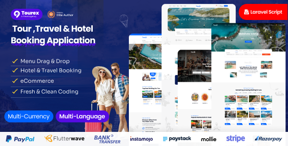 Tourex - Travel Agency & Hotel Booking Solution Tourex - Travel Agency & Hotel Booking Solution