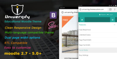 University - Responsive Moodle Theme