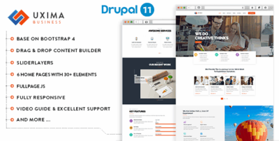 Uxima - Responsive Multipurpose Business Drupal 11 Theme