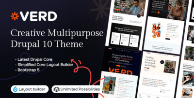 Verd Creative Multipurpose Drupal 10 Theme