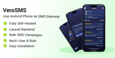 VeroSMS – Android SMS Gateway Source Code + Laravel Admin Panel
