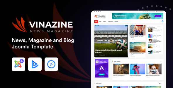 Vinazine - Joomla News Magazine Template Vinazine - Joomla News Magazine Template