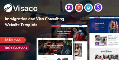 Visaco - Immigration & Visa Consulting HTML Template