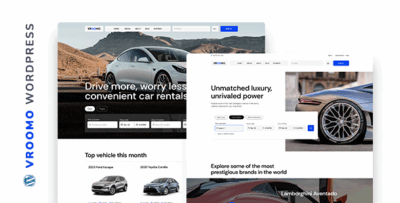Vroomo - Car Rental & Listing WordPress Theme