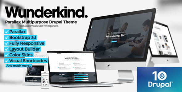 Wunderkind - One Page Parallax Drupal 7 & 10 Theme Wunderkind - One Page Parallax Drupal 7 & 10 Theme