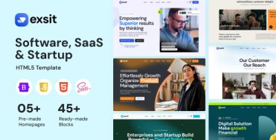 Exsit - Software, SaaS & Startup HTML5 Template