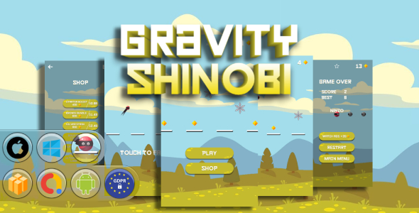 Gravity Shinobi Game Template Gravity Shinobi Game Template