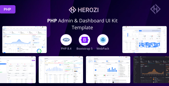 Herozi - PHP Admin & Dashboard Ui Kit Template Herozi - PHP Admin & Dashboard Ui Kit Template