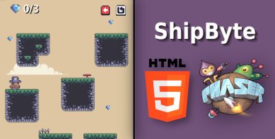 ShipByte - HTML5 Platform Game