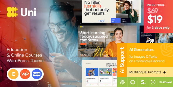Uni - Education & Online Courses WordPress Theme Uni - Education & Online Courses WordPress Theme