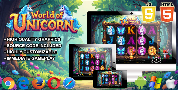 World of Unicorn - HTML5 Slot Machine World of Unicorn - HTML5 Slot Machine