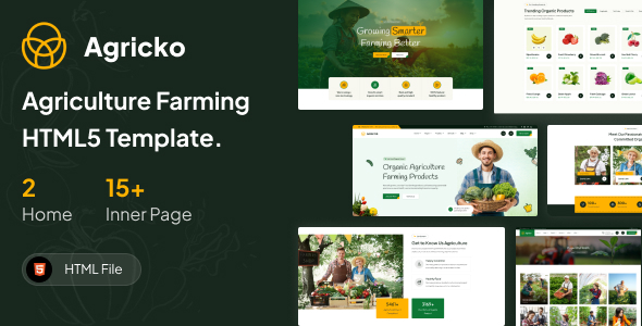Agricko - Agriculture Farming HTML Template Agricko - Agriculture Farming HTML Template