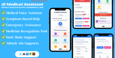 AI Medical Assistant - React Native Expo (Android & IOS)