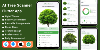 AI Tree Scanner Flutter App | Tree Identifier | Tree Health Tracker | Gemini Powered