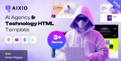 Aixio - Technology & AI Startup HTML Template