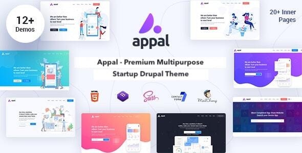 Appal - Multipurpose Startup & Landing Page Theme for Drupal Appal - Multipurpose Startup & Landing Page Theme for Drupal