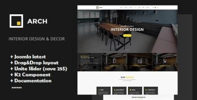 Arch - Interior Design Joomla Template