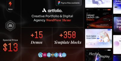 Artfolio - Creative Portfolio & Digital Agency WordPress Theme