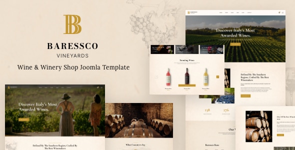 Baressco - Wine, Vineyard & Winery Joomla 5 Template Baressco - Wine, Vineyard & Winery Joomla 5 Template