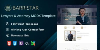 Barristar - Lawyers Attorneys and Law Firm MODX Theme