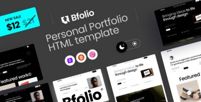 Bfolio - Minimal Resume & Personal Portfolio HTML Template