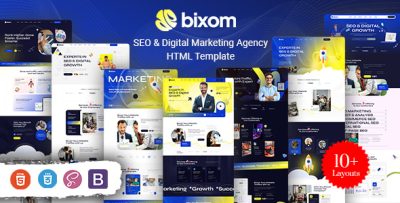 Bixom - SEO & Digital Marketing Agency HTML Template