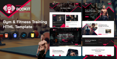 BODKIT - Gym & Fitness Training HTML Theme