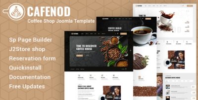 Cafenod - Joomla 5 Restaurant & Coffee Shop Drag & Drop Template
