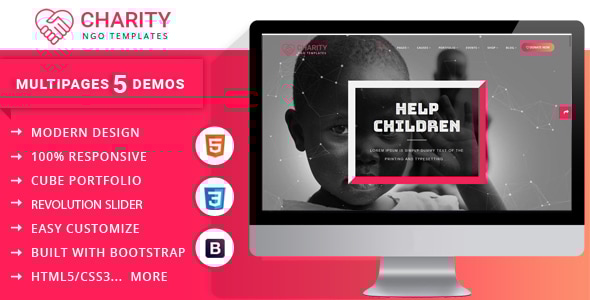 Charity Nonprofit Multipage Joomla Template Charity Nonprofit Multipage Joomla Template