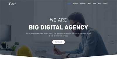 Coco - One Page Parallax Joomla! Theme