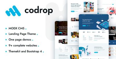 Codrop - App Landing Page And One Page MODX Theme