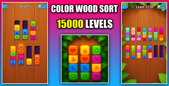 Color Wood Sort Merge Puzzle Unity Source Code Color Wood Sort Merge Puzzle Unity Source Code