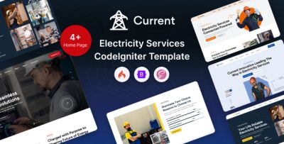 Current - Electricity Services CodeIgniter Template
