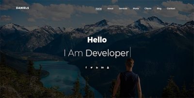 Daniels - Onepage Portfolio Joomla! Theme