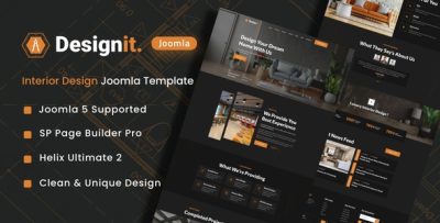 Designit - Architecture & Interior Design Joomla 5 Template