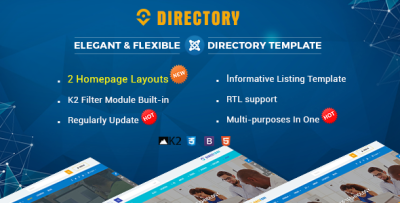 Directory - Responsive Ultimate Listing Joomla Template