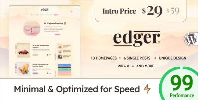 Edger - Modern & Lightweight Blog for WordPress