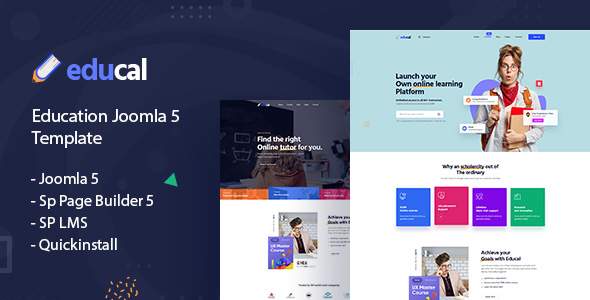 Educal - Joomla 5 Online Courses and Education Template Educal - Joomla 5 Online Courses and Education Template