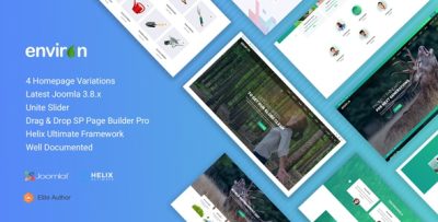 Environ - Non profit and Environment Joomla Template